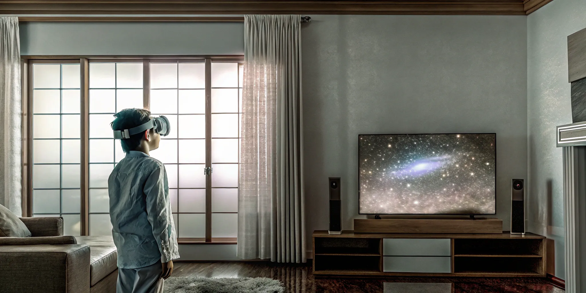 Child using a VR headset, a key part of understanding how much virtual reality costs