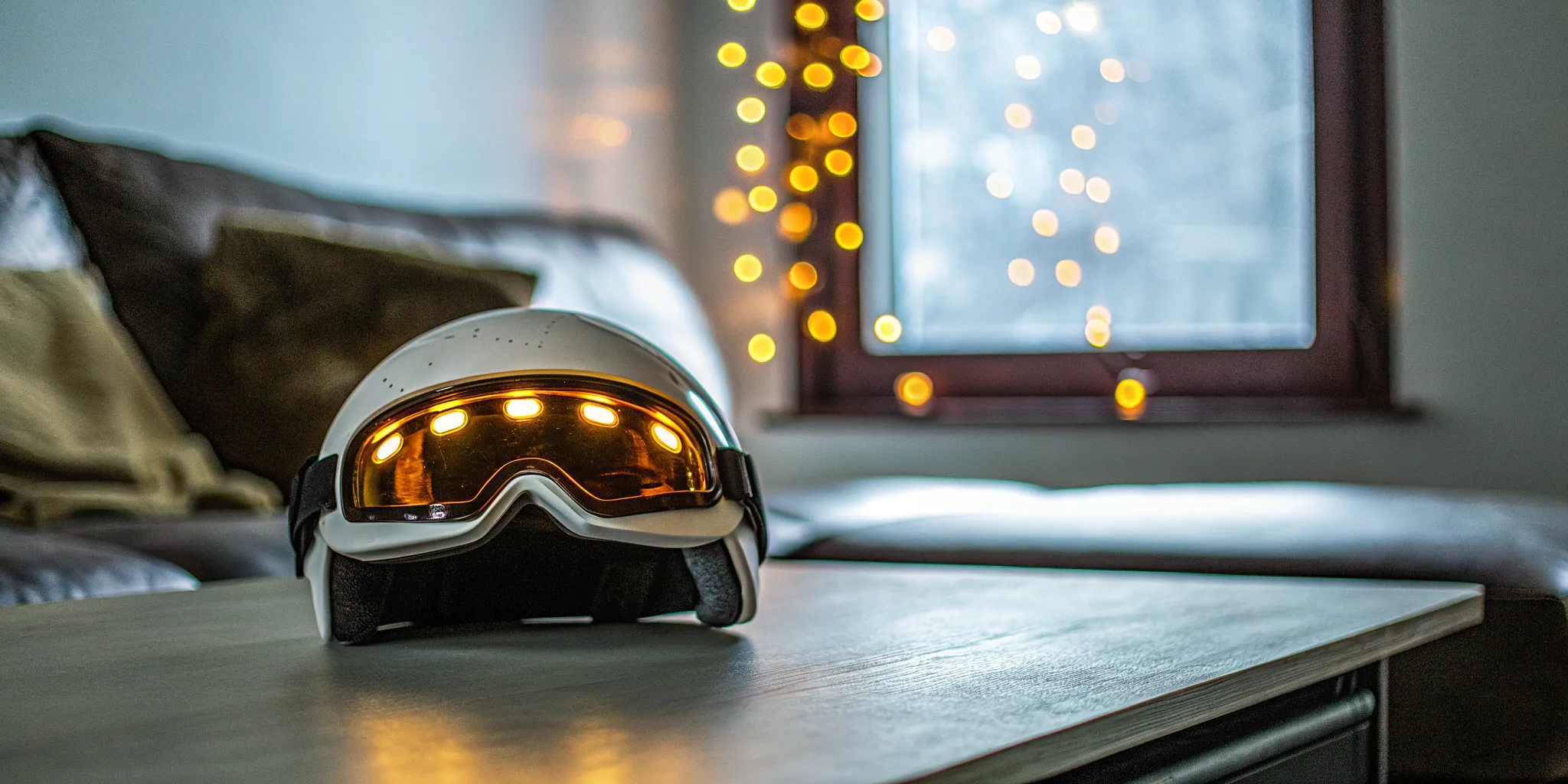 VR headset on a table, essential hardware for planning successful vr events